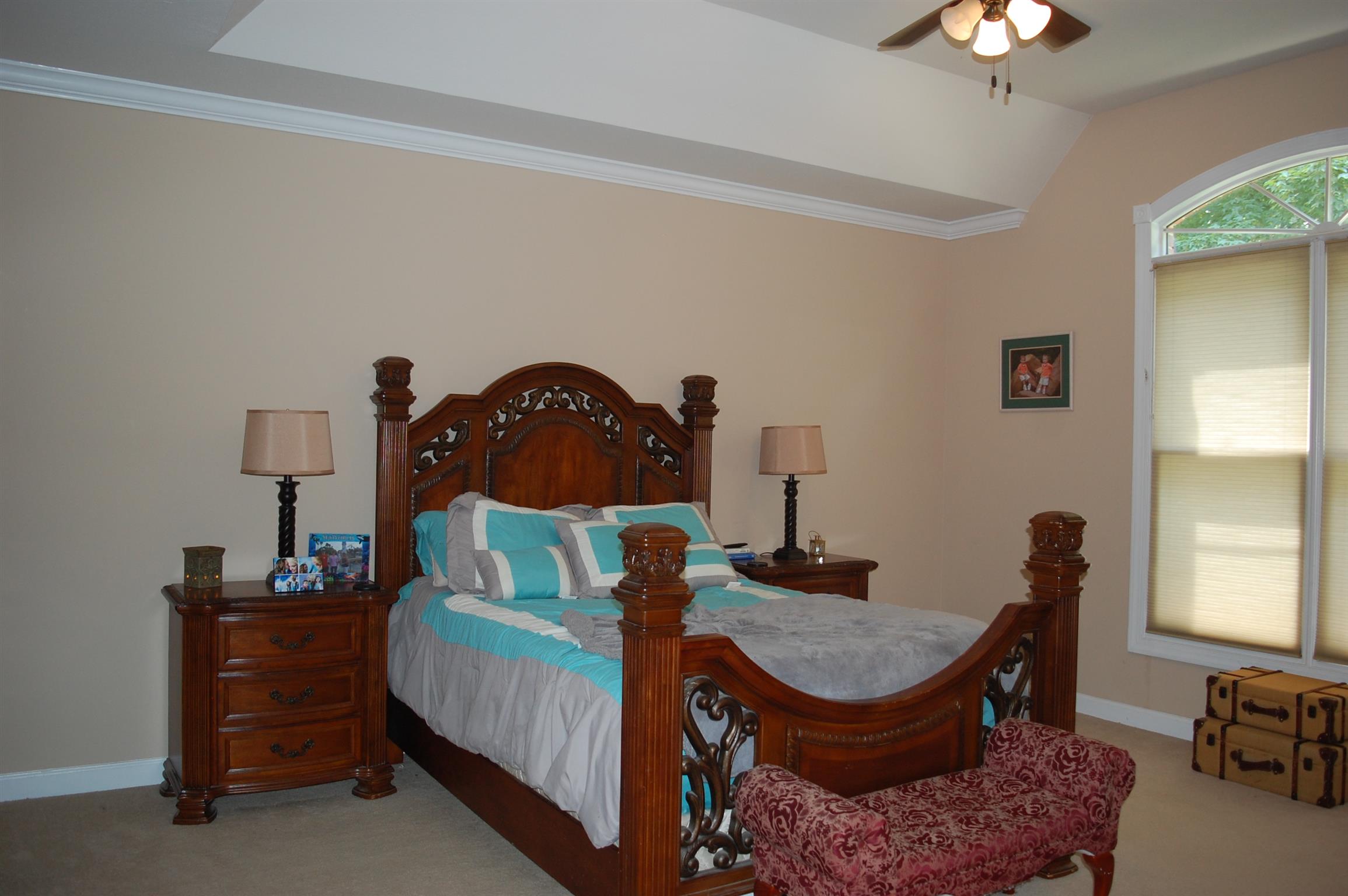 545 Pond Apple Road Clarksville, TN 37043 - Photo 8 of 22 Bring Your King Sized Bed - This Master Bedroom With Vaulted Ceiling & Large Window is Perfect!
