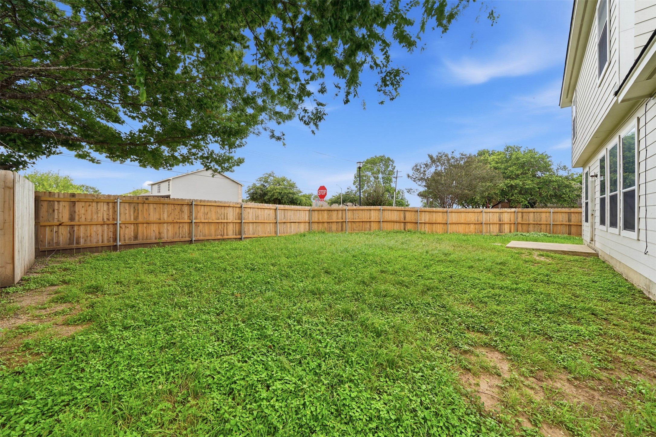 118 Invierno Street Kyle, TX 78640 - Photo 33 of 37 Secure backyard offers ample space for outdoor enjoyment and privacy.