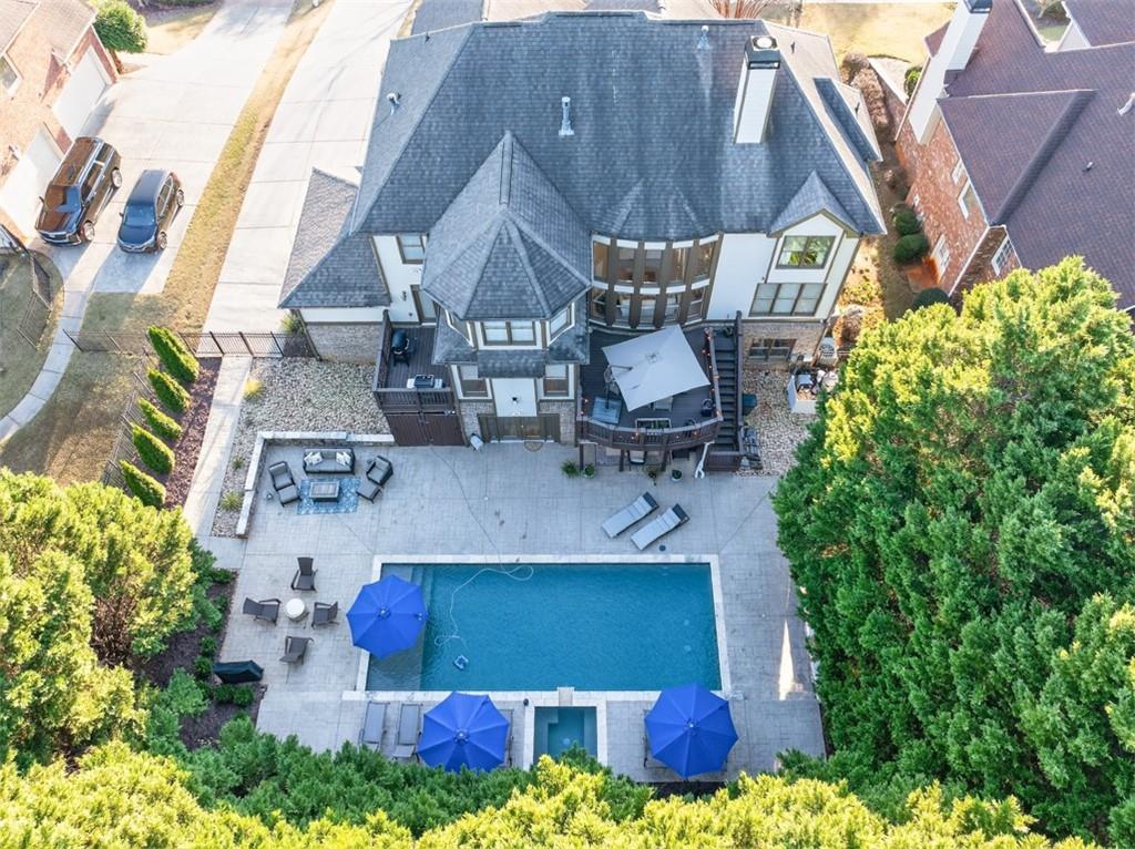 909 Pathview Court Dacula, GA 30019 - Photo 97 of 113 an aerial view of a house with a yard