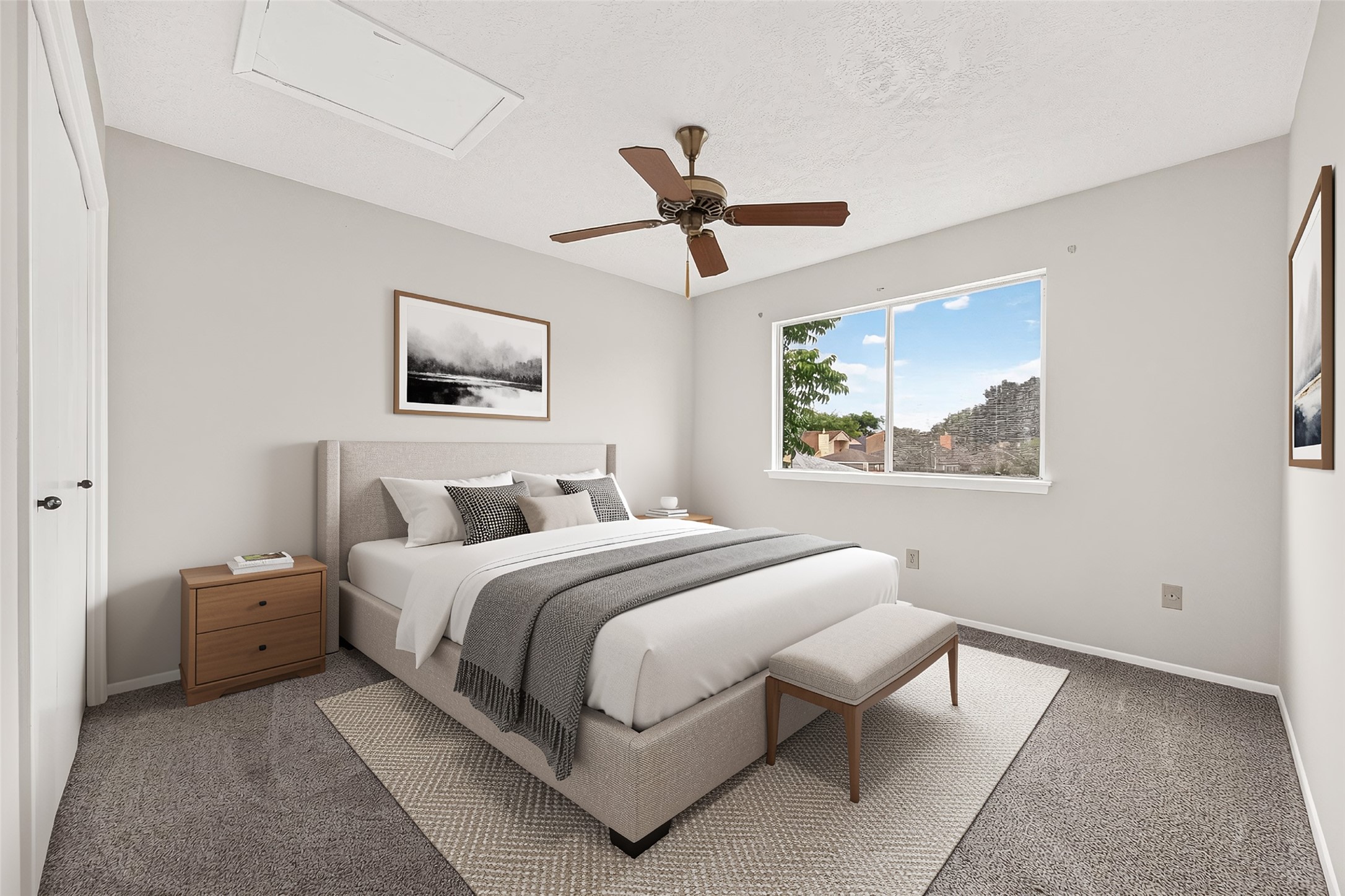 8142 Misty Ridge Lane Houston, TX 77071 - Photo 25 of 28 3rd Bedroom- Virtually staged