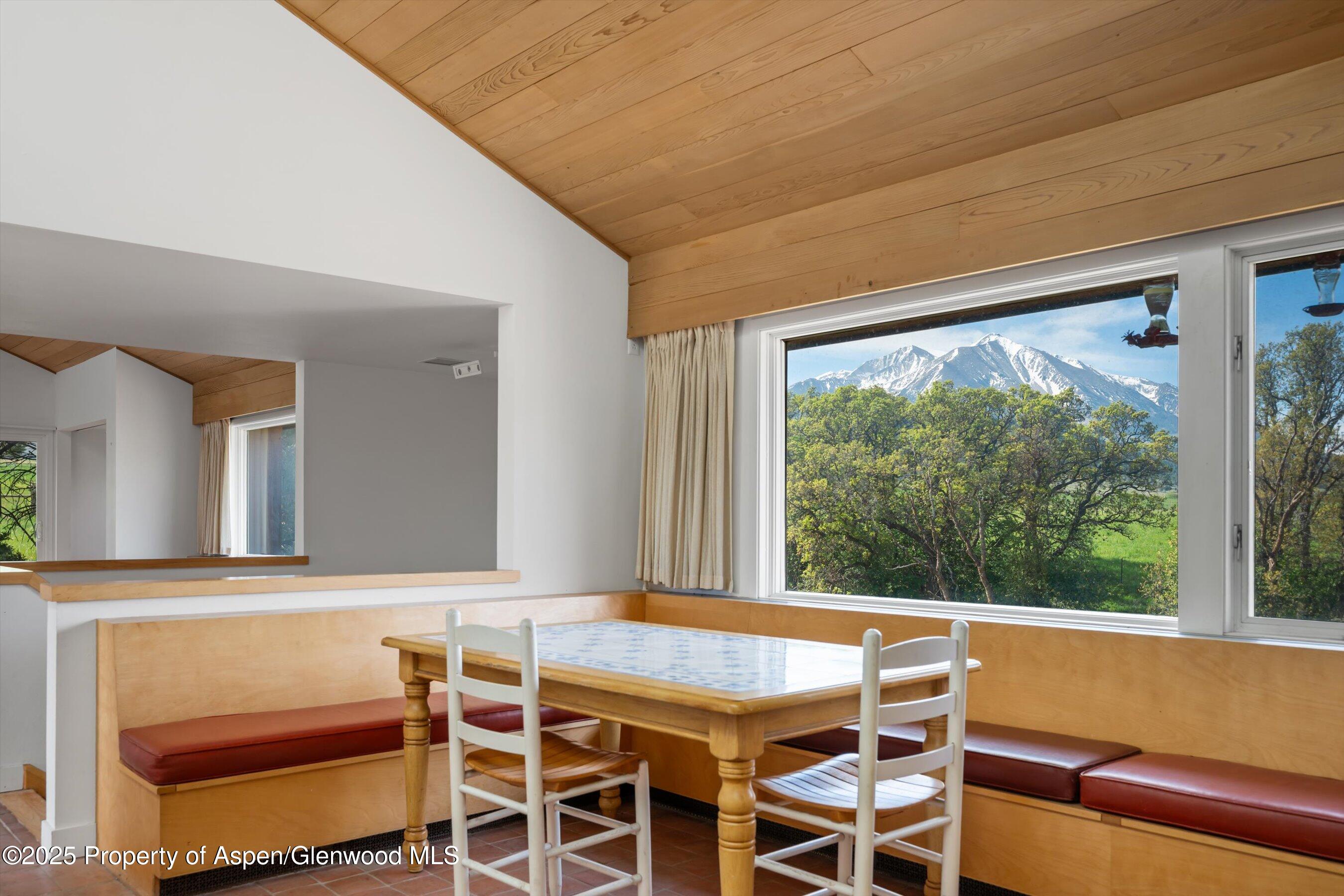 1634 Prince Creek Road Carbondale, CO 81623 - Photo 15 of 25 a view of a dining room with furniture window and outside view