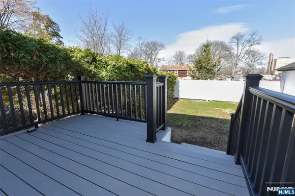 a view of a deck