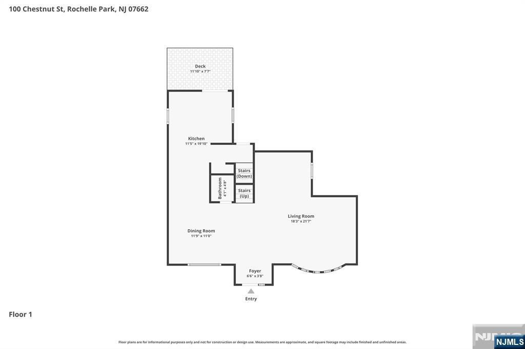 100 Chestnut Street Rochelle Park, NJ 07662 - Photo 38 of 42 a picture of floor plan