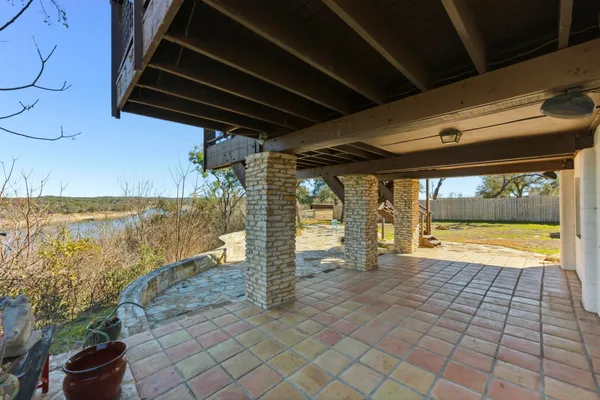 a view of a house with a patio