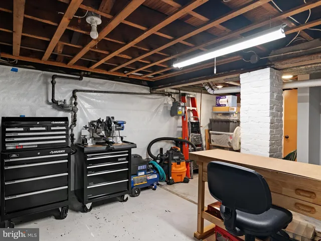 a view of storage and utility room