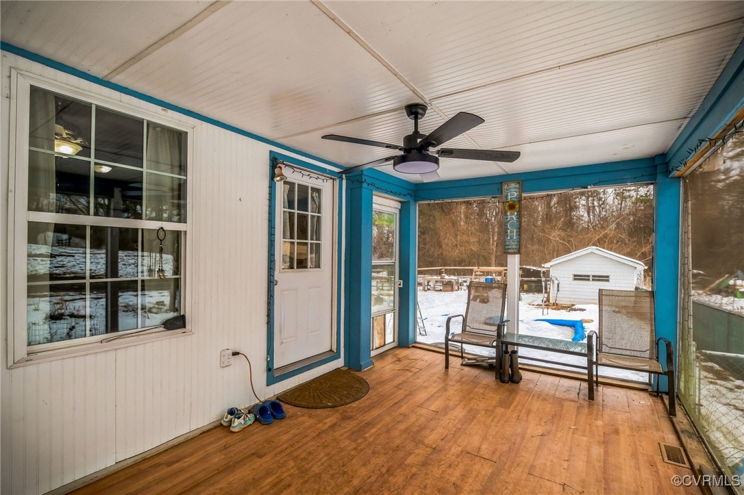 1235 Ridgeview Road Reva, VA 22735 - Photo 17 of 33 Sunroom with ceiling fan