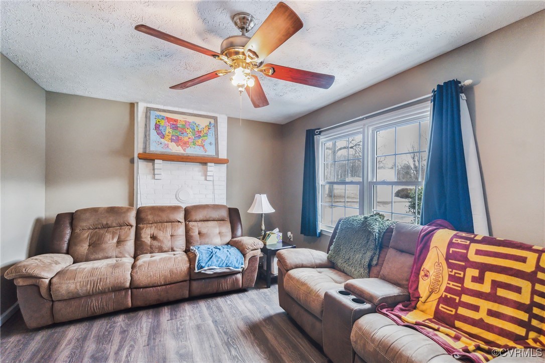 1235 Ridgeview Road Reva, VA 22735 - Photo 9 of 33 Living room, white brick where the fireplace was
