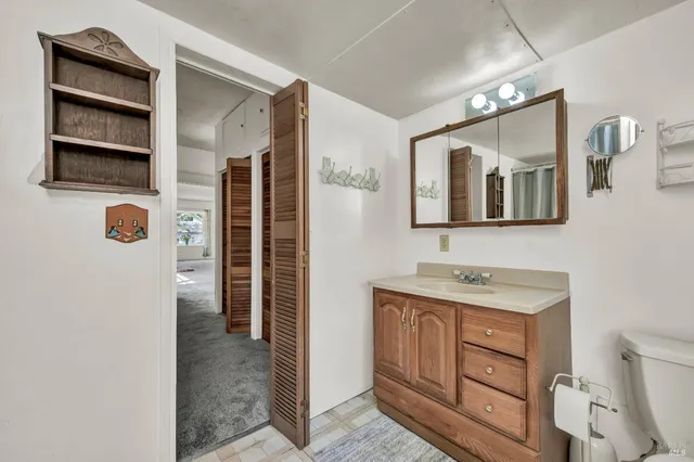 a view of a livingroom with a furniture