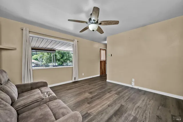 a view of yard covered with snow in outdoor space