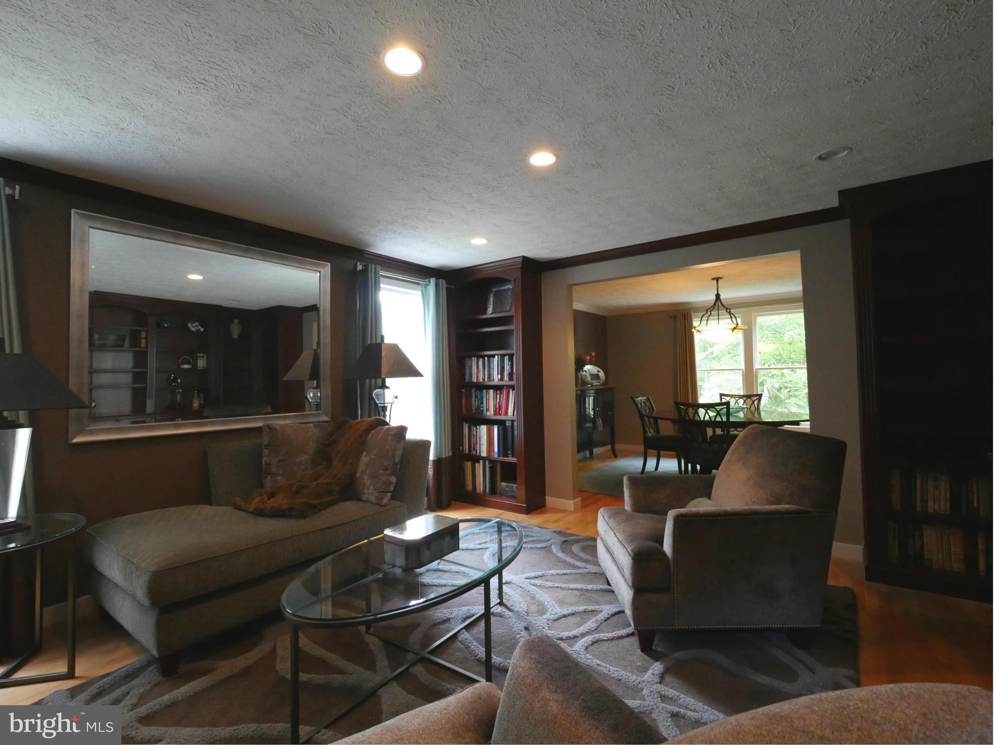 Living Room - turned cozy library