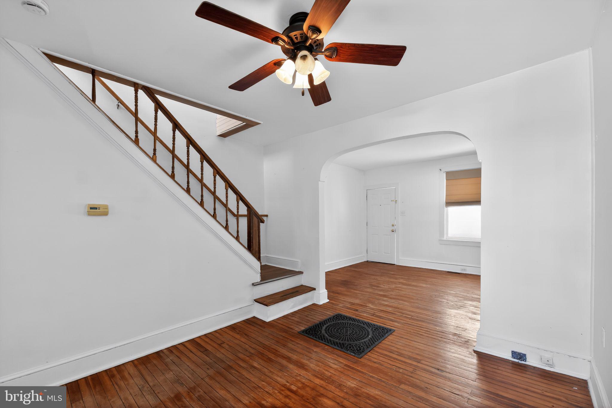 521 Bem Street Riverside, NJ 08075 - Photo 4 of 16 a view of entryway and hall with wooden floor