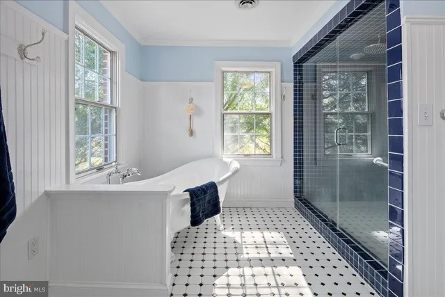 front view of a house with a garden