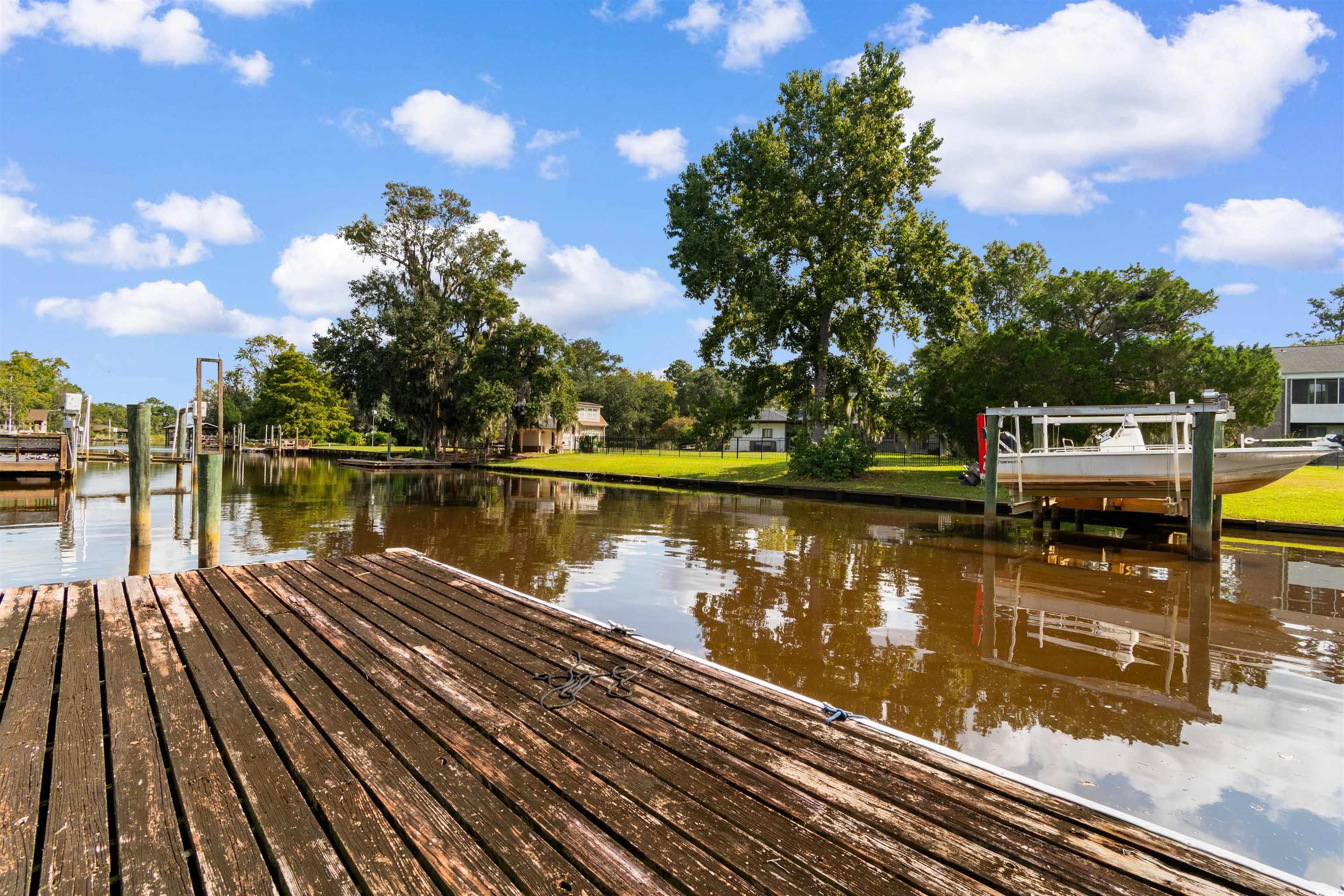 14 Live Oak Lane Georgetown, SC 29440 - Photo 33 of 40 Dock with a water view