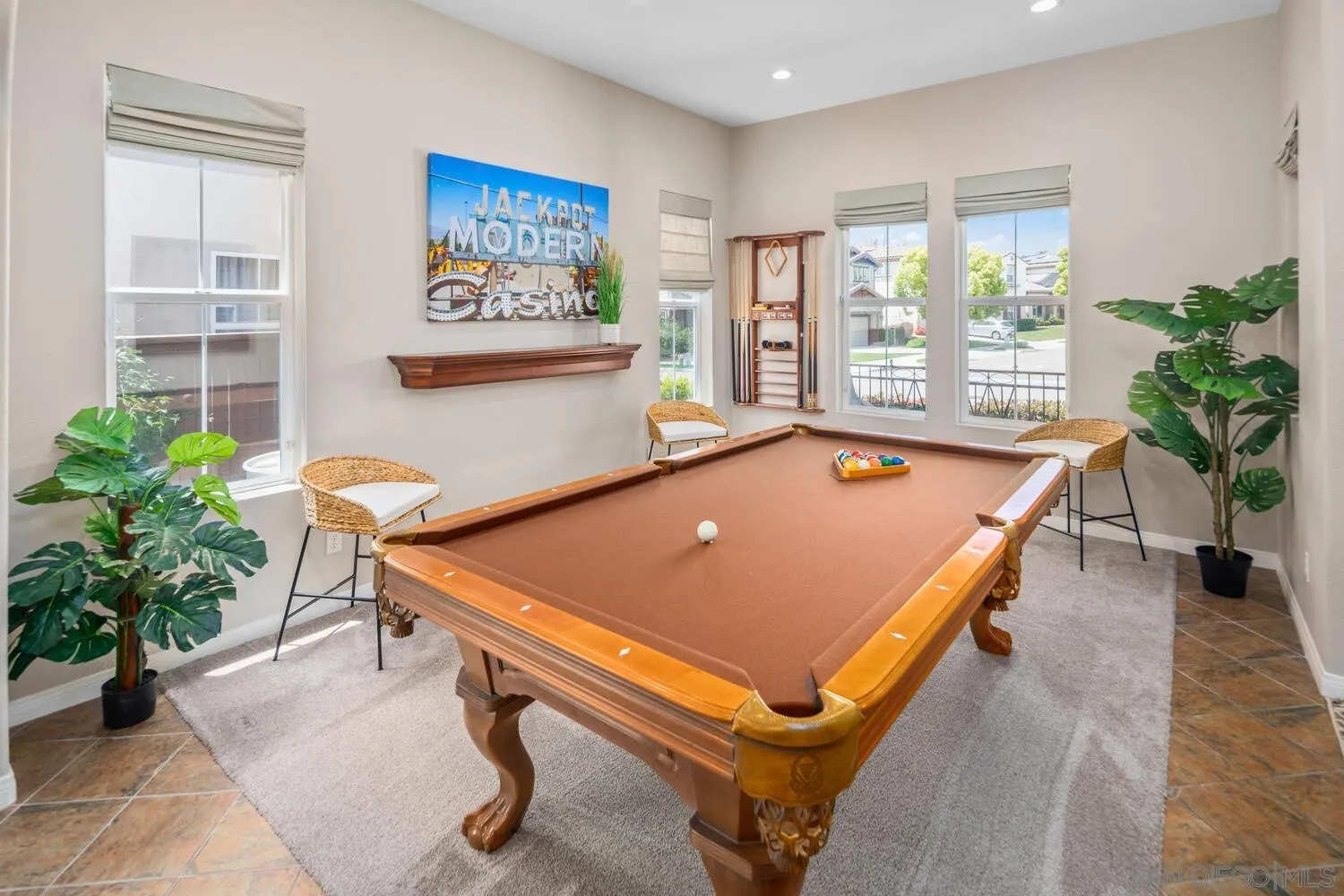 16327 Pinto Ridge Drive 4S Ranch, CA 92127 - Photo 9 of 74 a room with pool table and potted plant