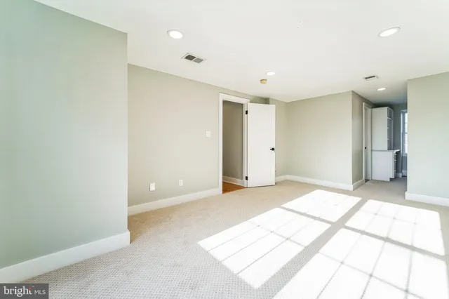 a view of an empty room