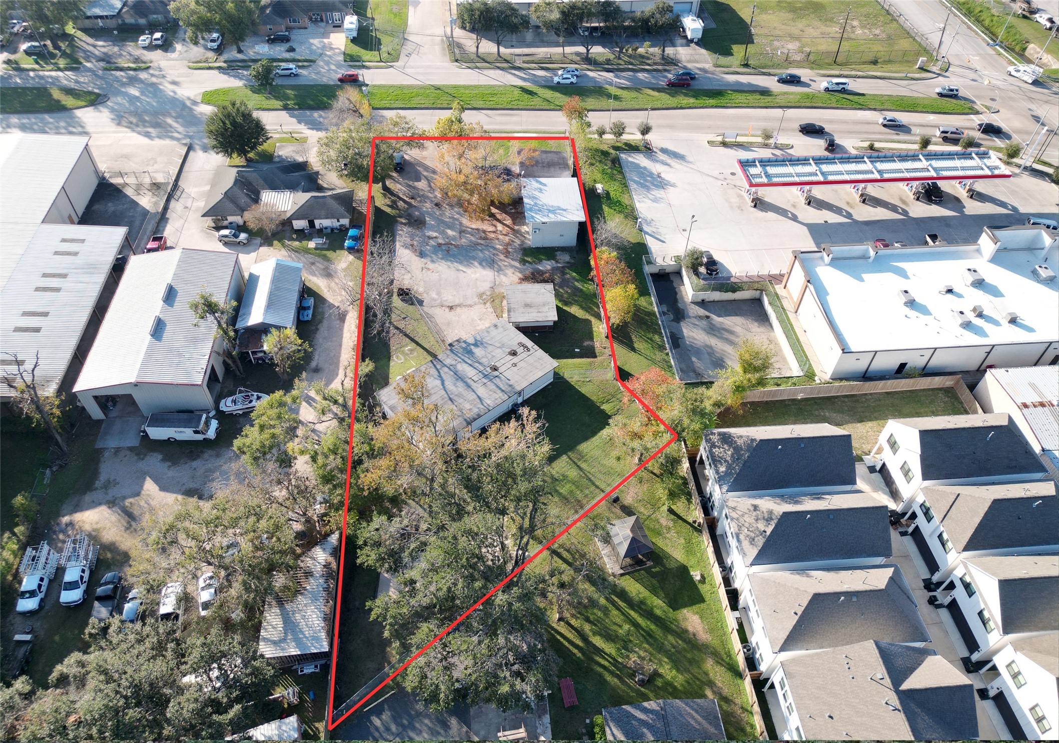 2320 Blalock Road Houston, TX 77080 - Photo 12 of 12 an aerial view of a houses with outdoor space