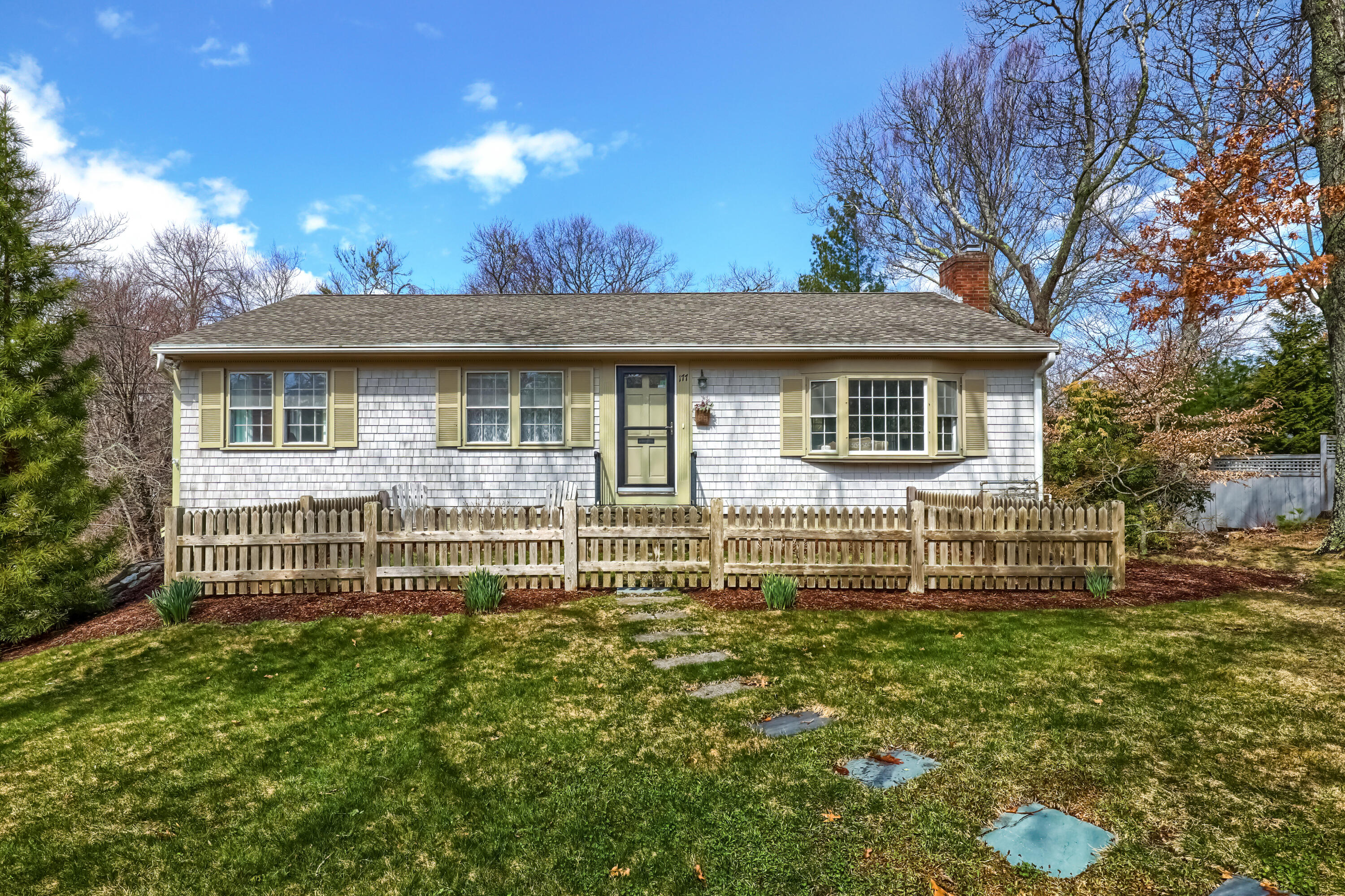 177 Old Stage Road Centerville, MA 02632 - Photo 29 of 29 a front view of a house with a yard