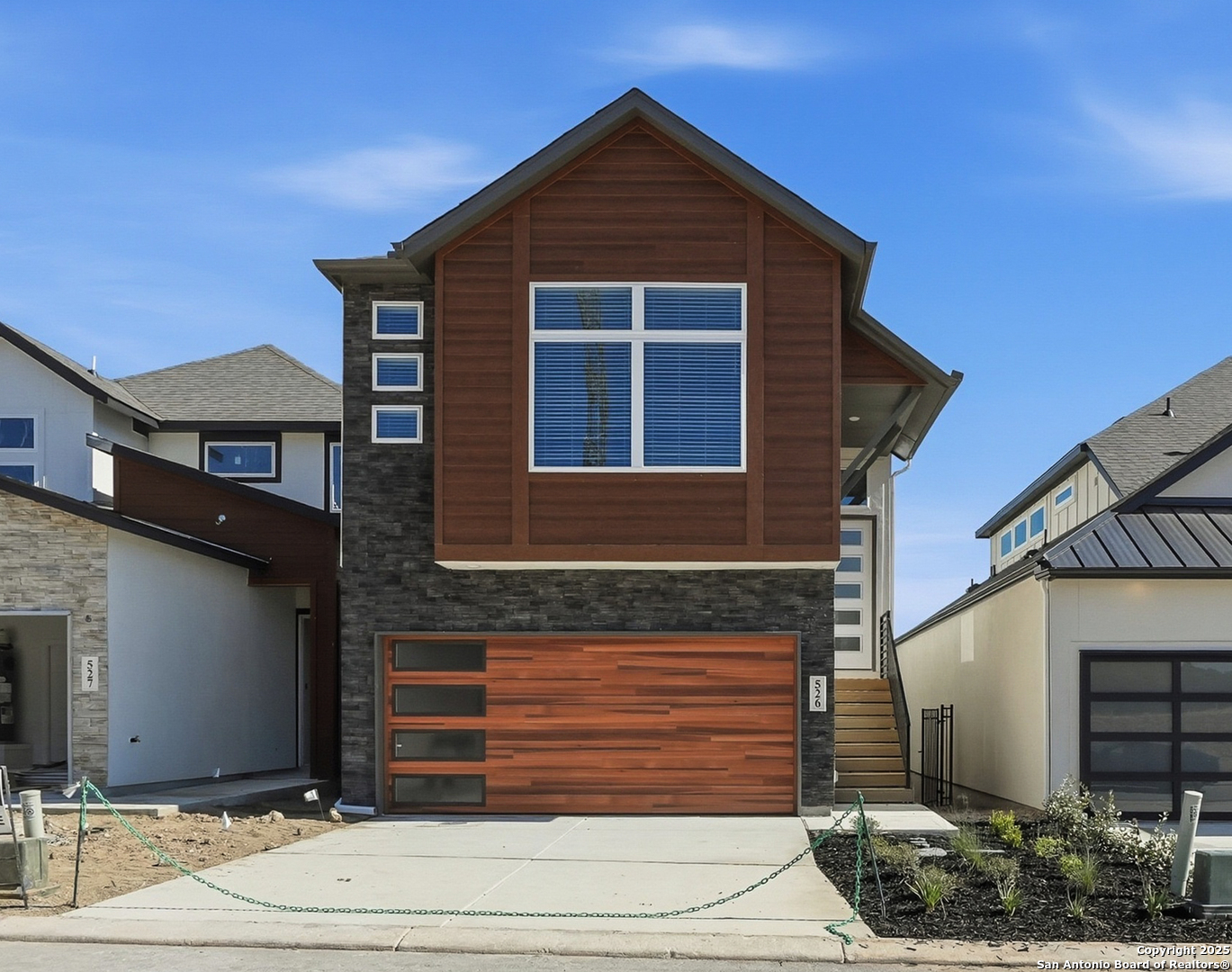 a front view of a house