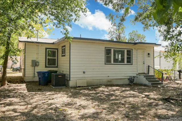 a view of a house with a patio