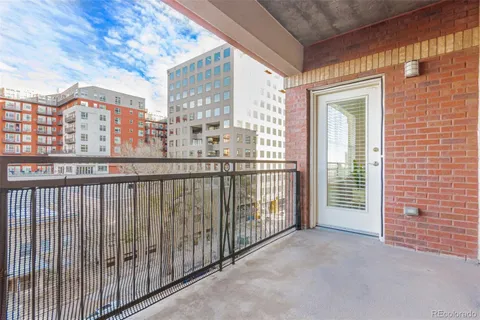 a view of city from balcony