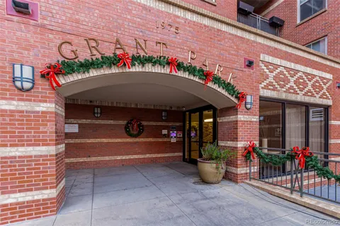 a front view of a building with entryway