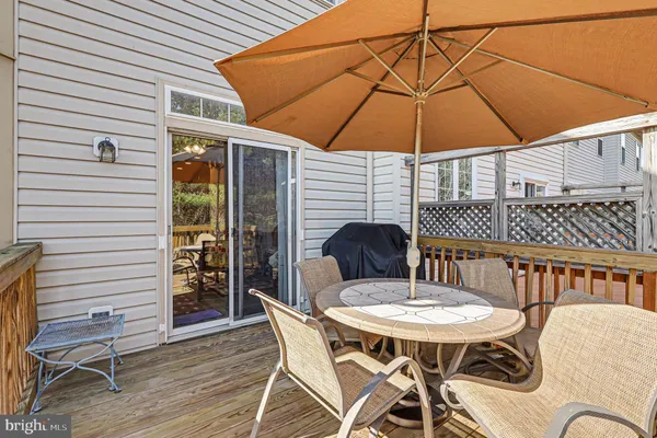 a table and chairs in patio