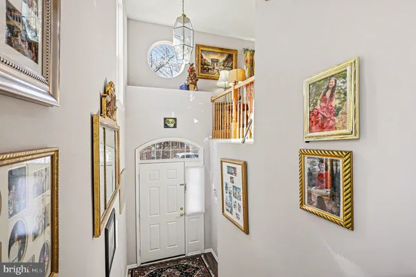 a view of dining room with wooden floor