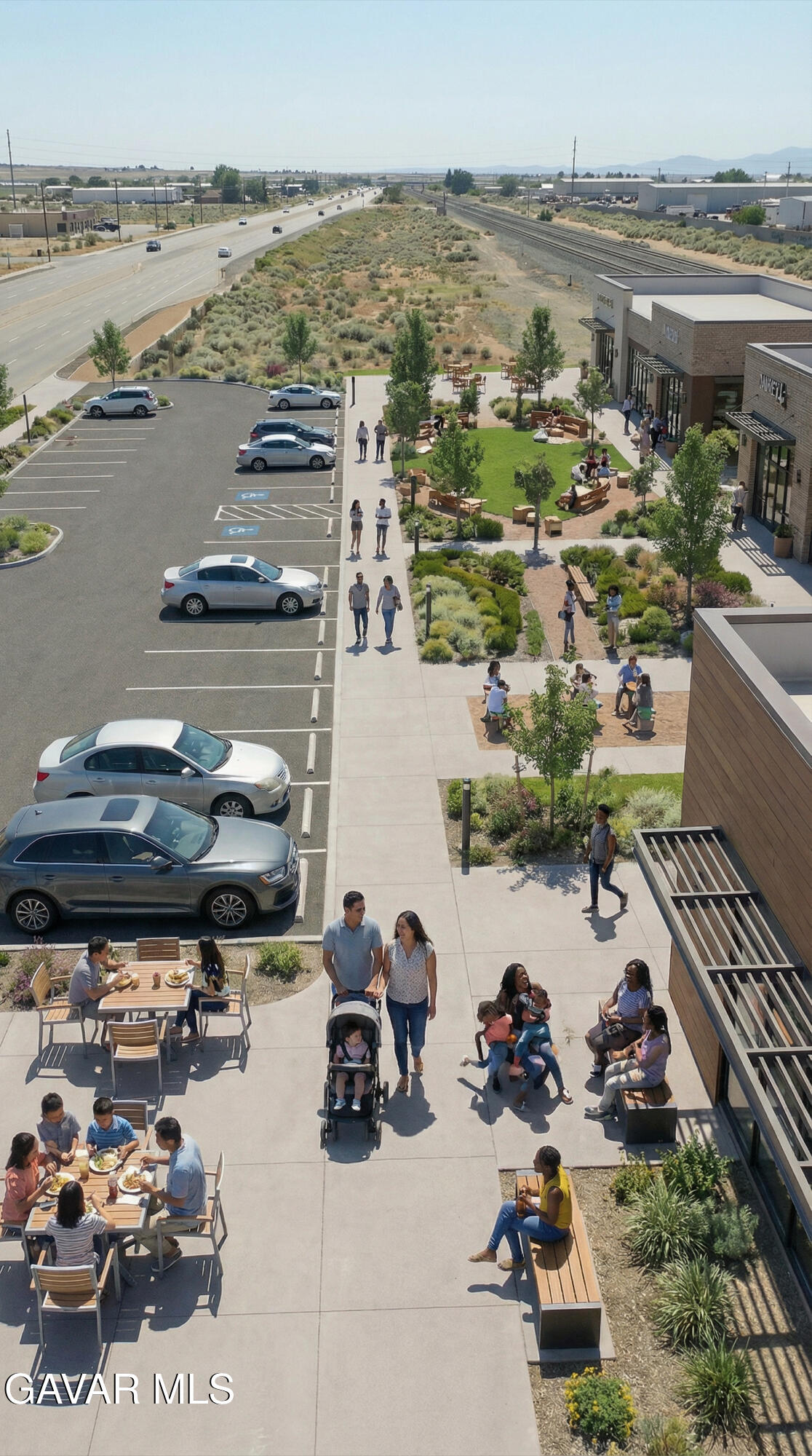 Sierra Highway, Unit R4 Palmdale, CA 93550 - Photo 19 of 23 a view of a terrace with lawn chairs
