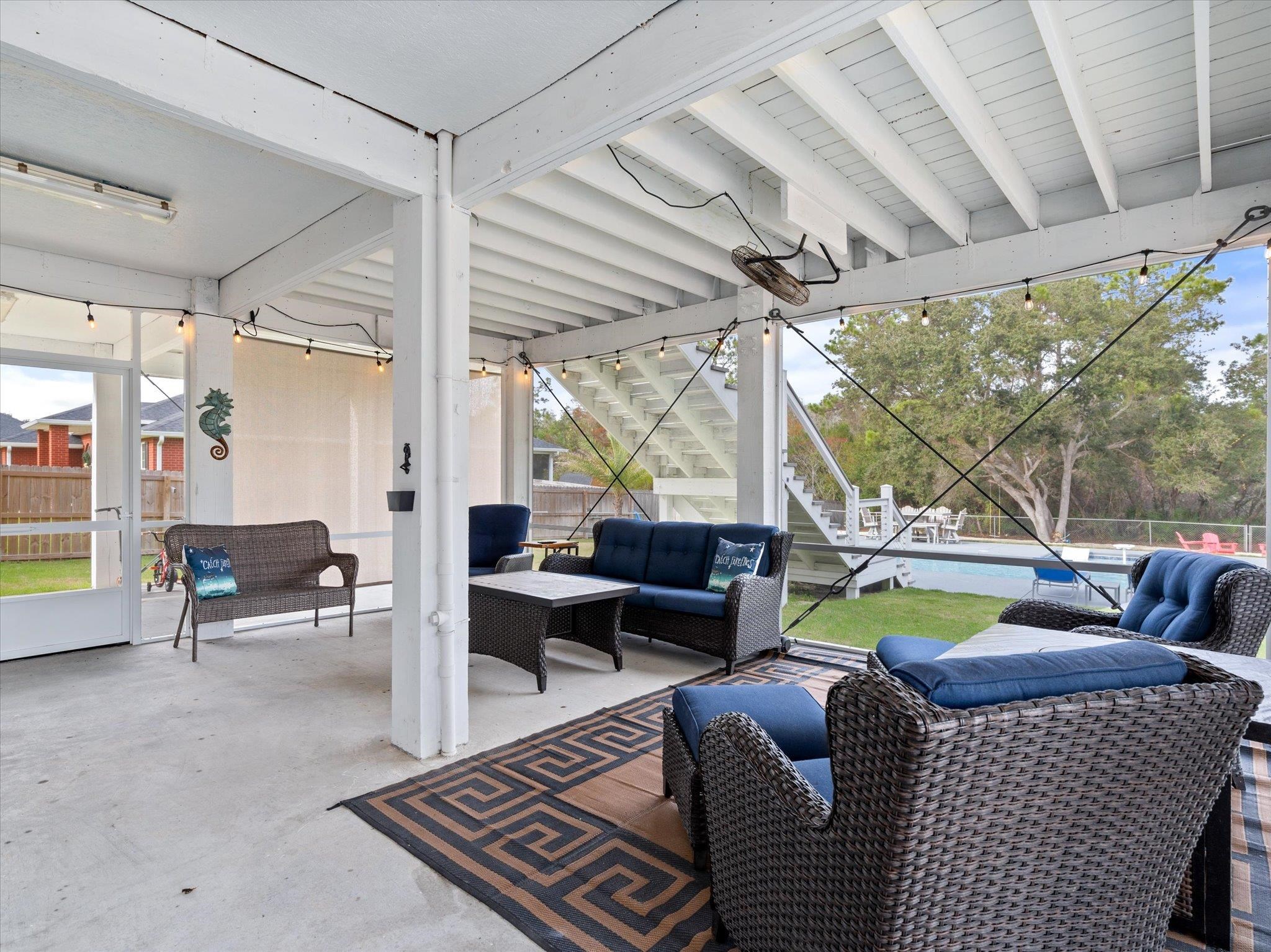 25577 West Oak Ridge Drive Orange Beach, AL 36561 - Photo 21 of 29 Downstairs Screened Porch