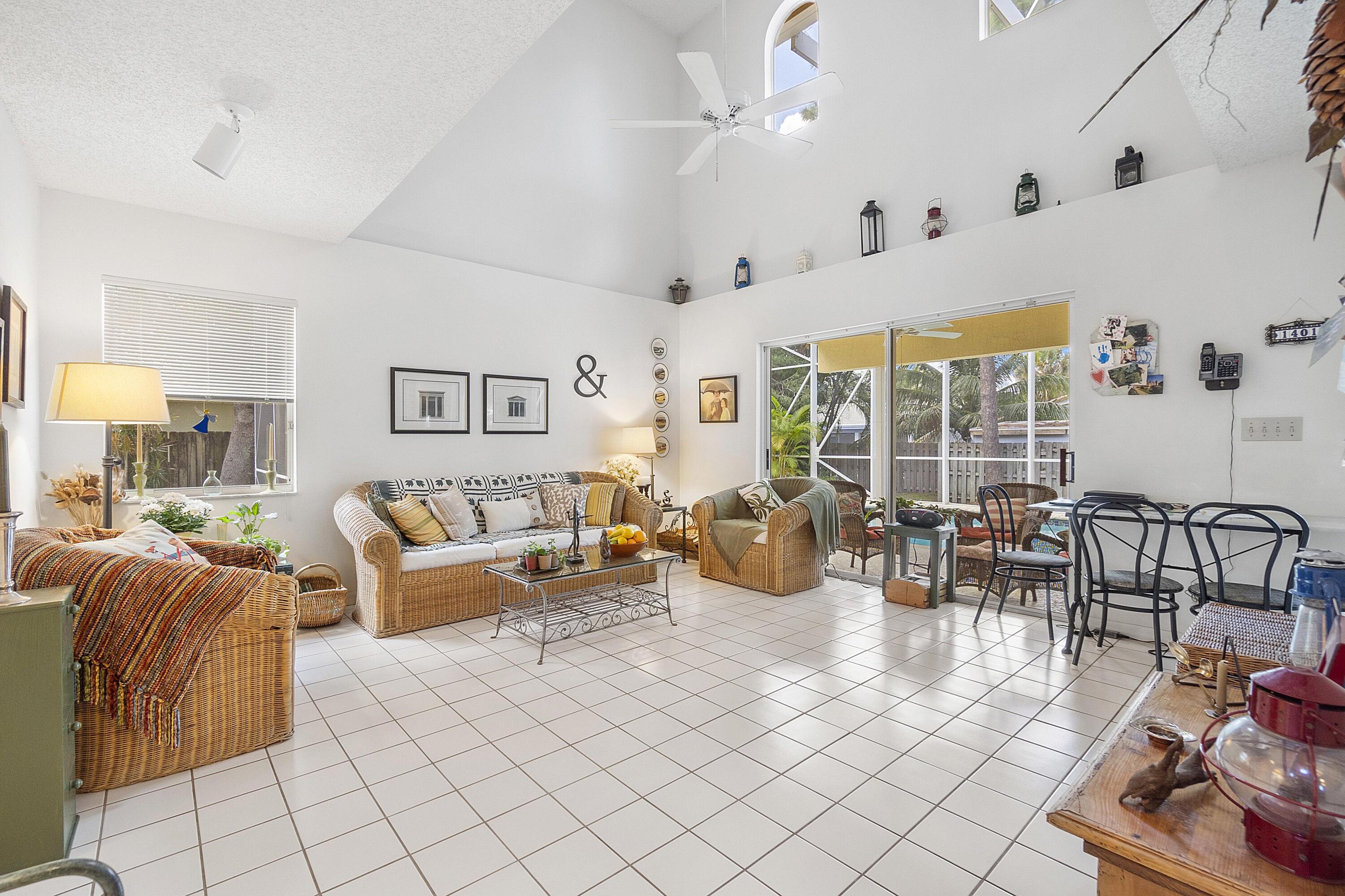 1401 Southwest 18th Street Boca Raton, FL 33486 - Photo 11 of 39 Family Room/Vaulted Ceiling