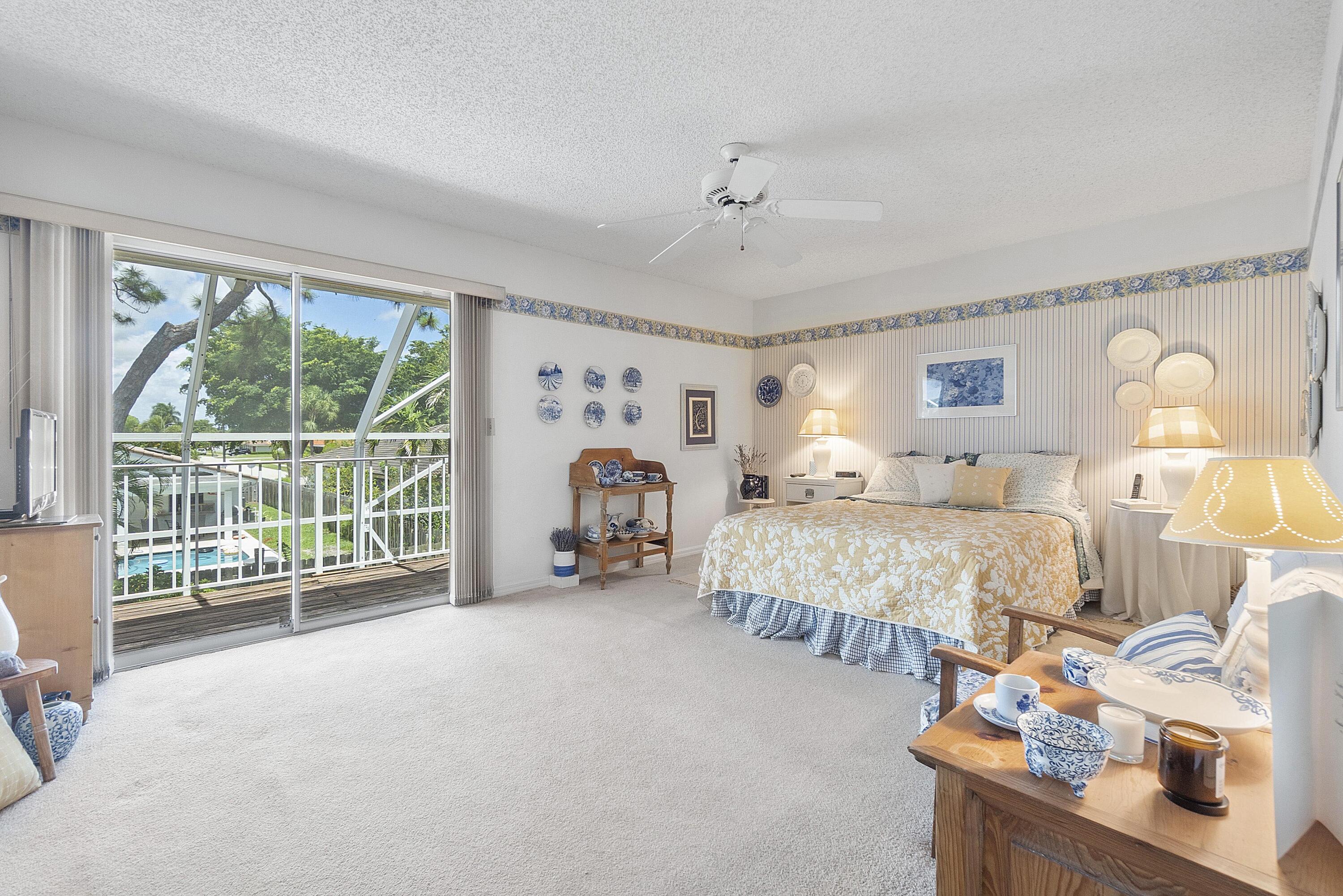 1401 Southwest 18th Street Boca Raton, FL 33486 - Photo 15 of 39 Master Bedroom with Balcony