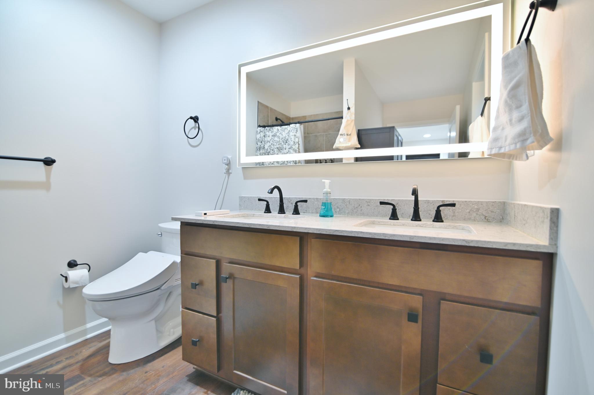 5448 Crooked Run Road Mount Jackson, VA 22842 - Photo 26 of 67 a bathroom with a toilet sink and mirror