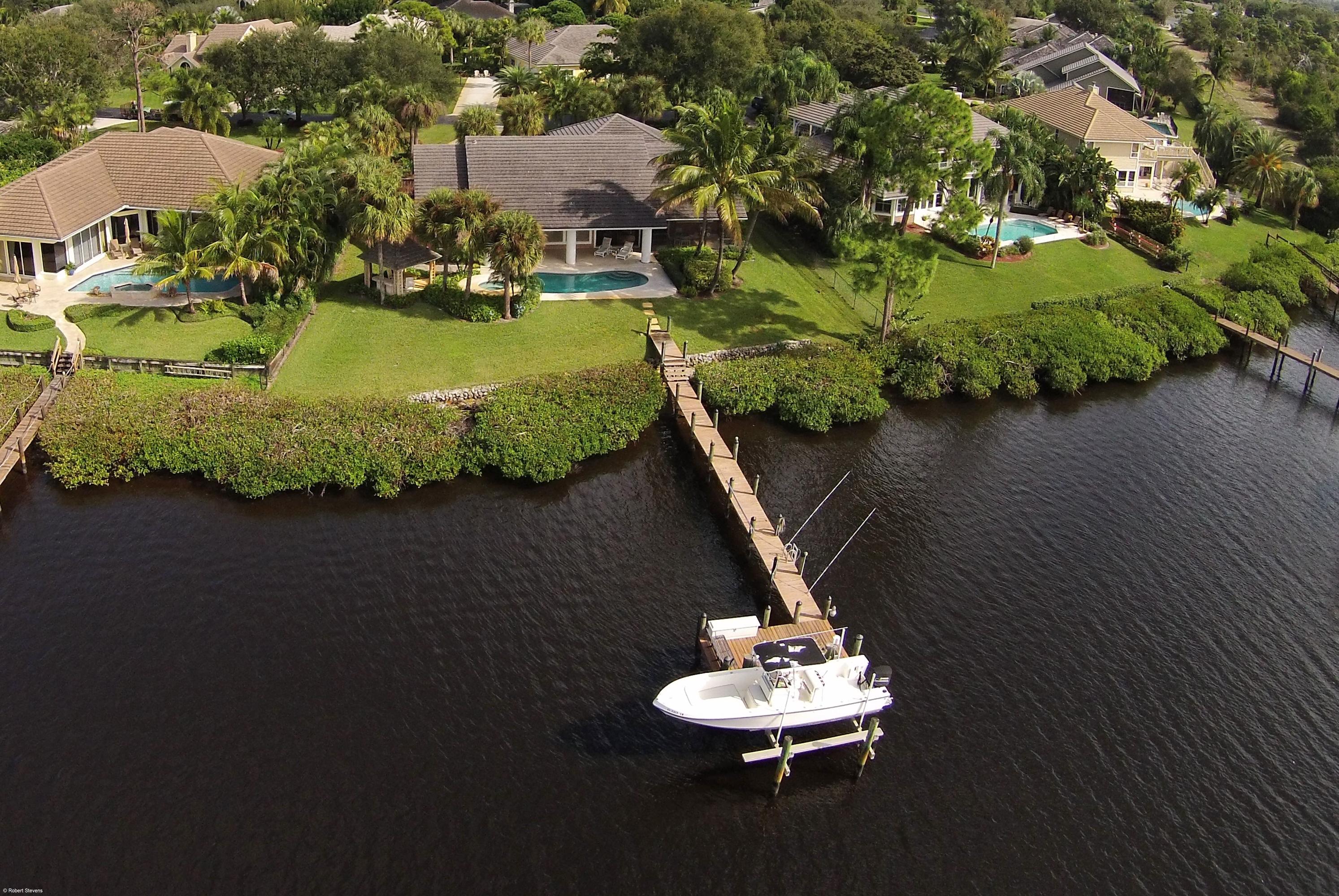 18767 Southeast River Ridge Road Tequesta, FL 33469 - Photo 1 of 27 Aerial Back Close up