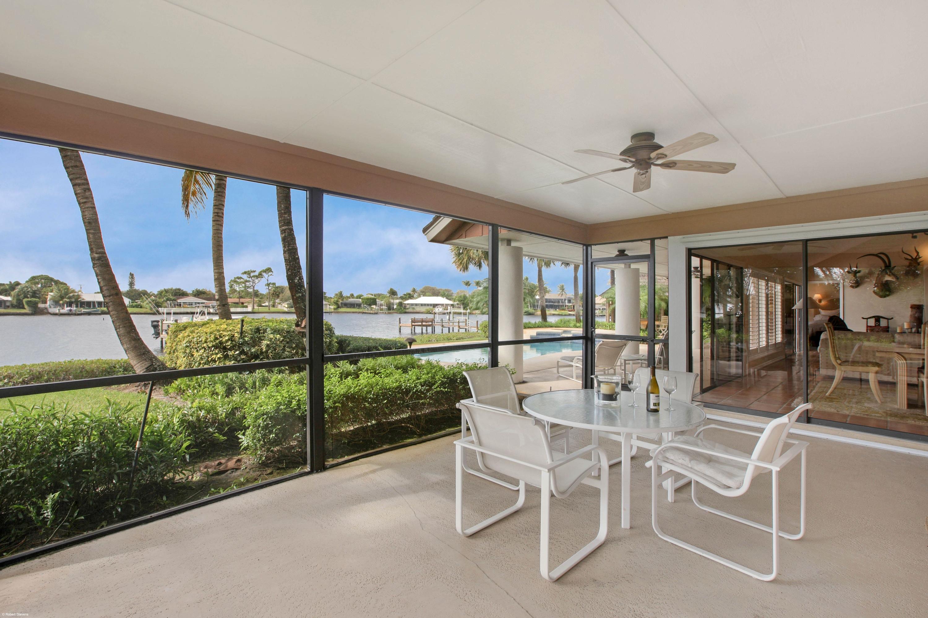 18767 Southeast River Ridge Road Tequesta, FL 33469 - Photo 20 of 27 Screened in Porch