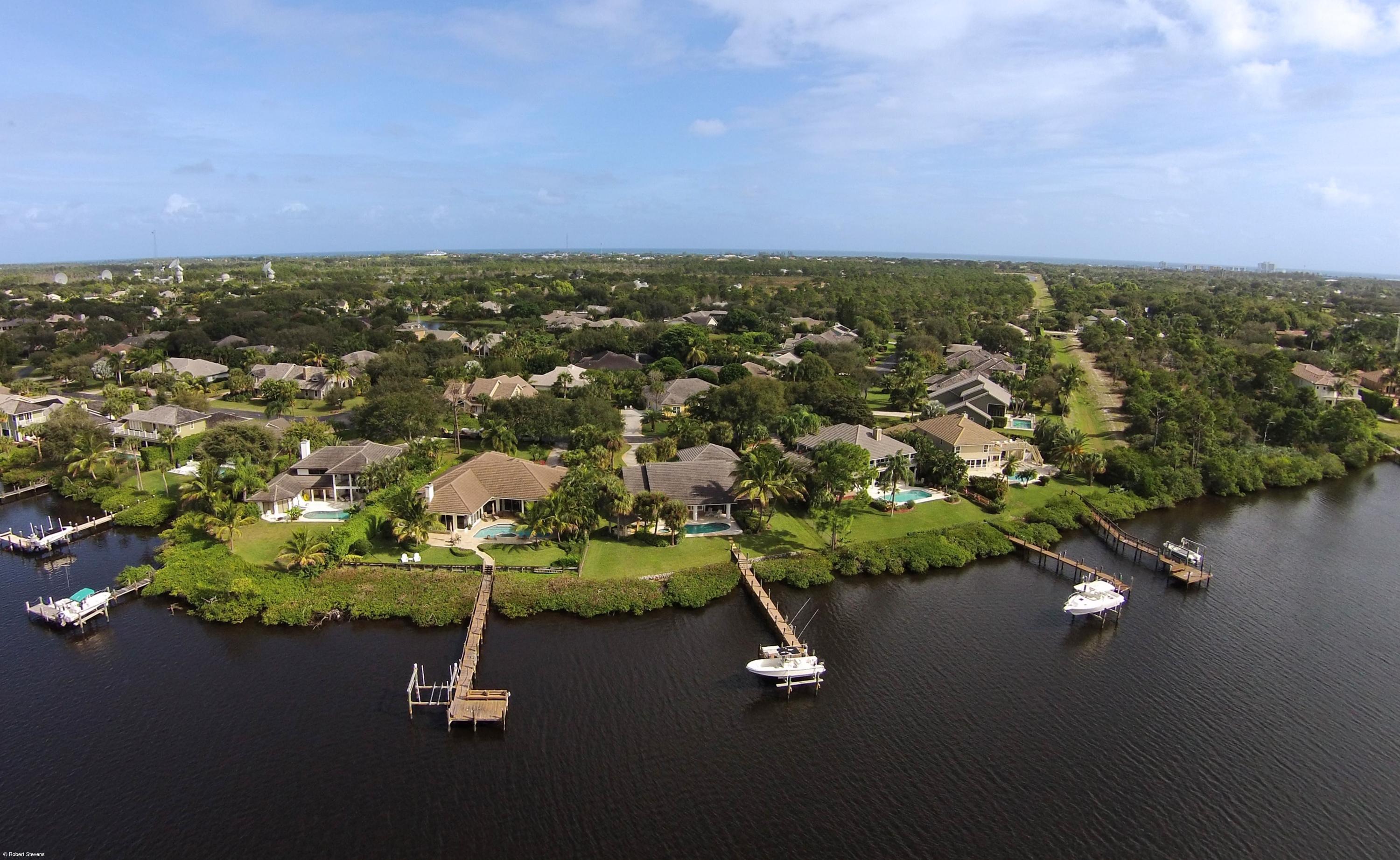 18767 Southeast River Ridge Road Tequesta, FL 33469 - Photo 2 of 27 Aerial Back