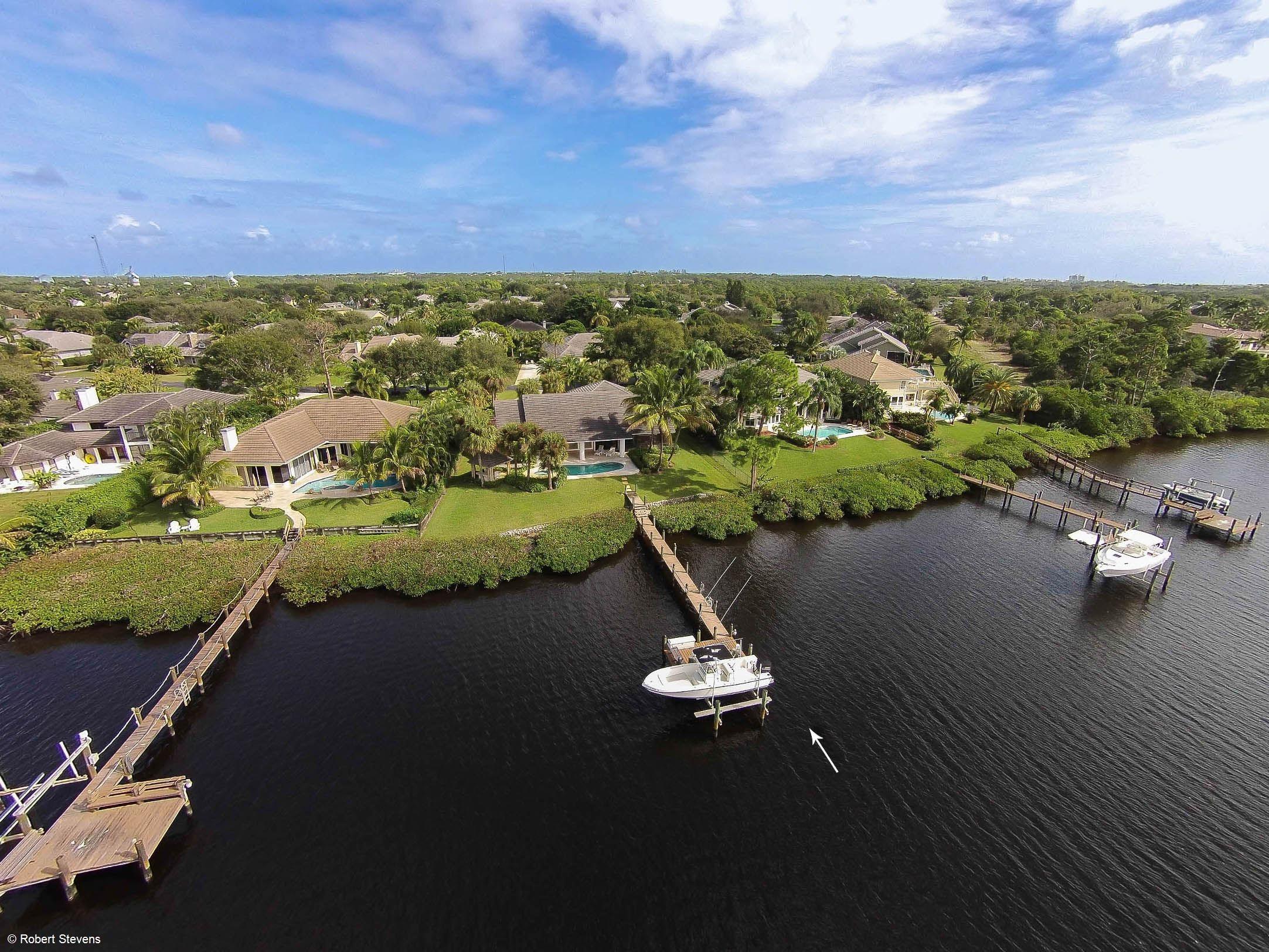 18767 Southeast River Ridge Road Tequesta, FL 33469 - Photo 4 of 27 Aerial Dock
