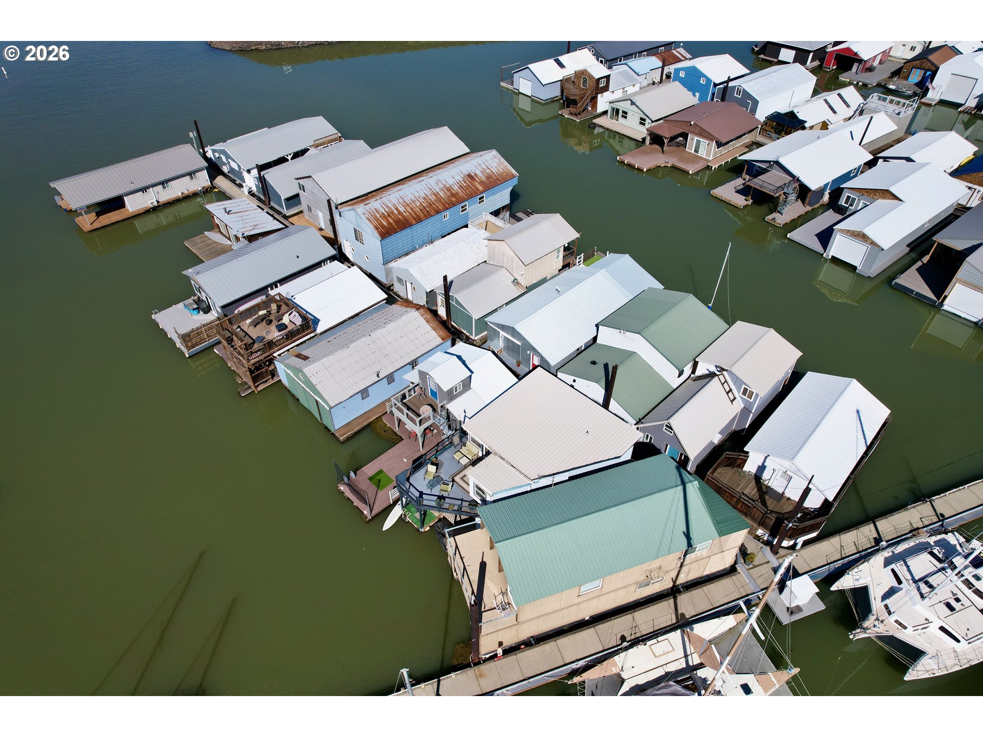 101 North Boat Basin Road, Unit C3 The Dalles, OR 97058 - Photo 40 of 44 an aerial view of a house with a ocean view