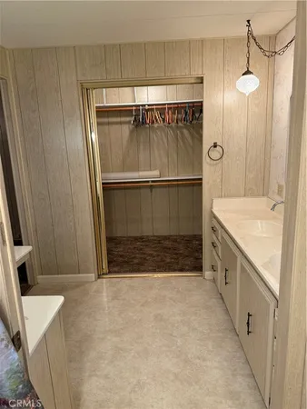 a bathroom with a sink and a shower