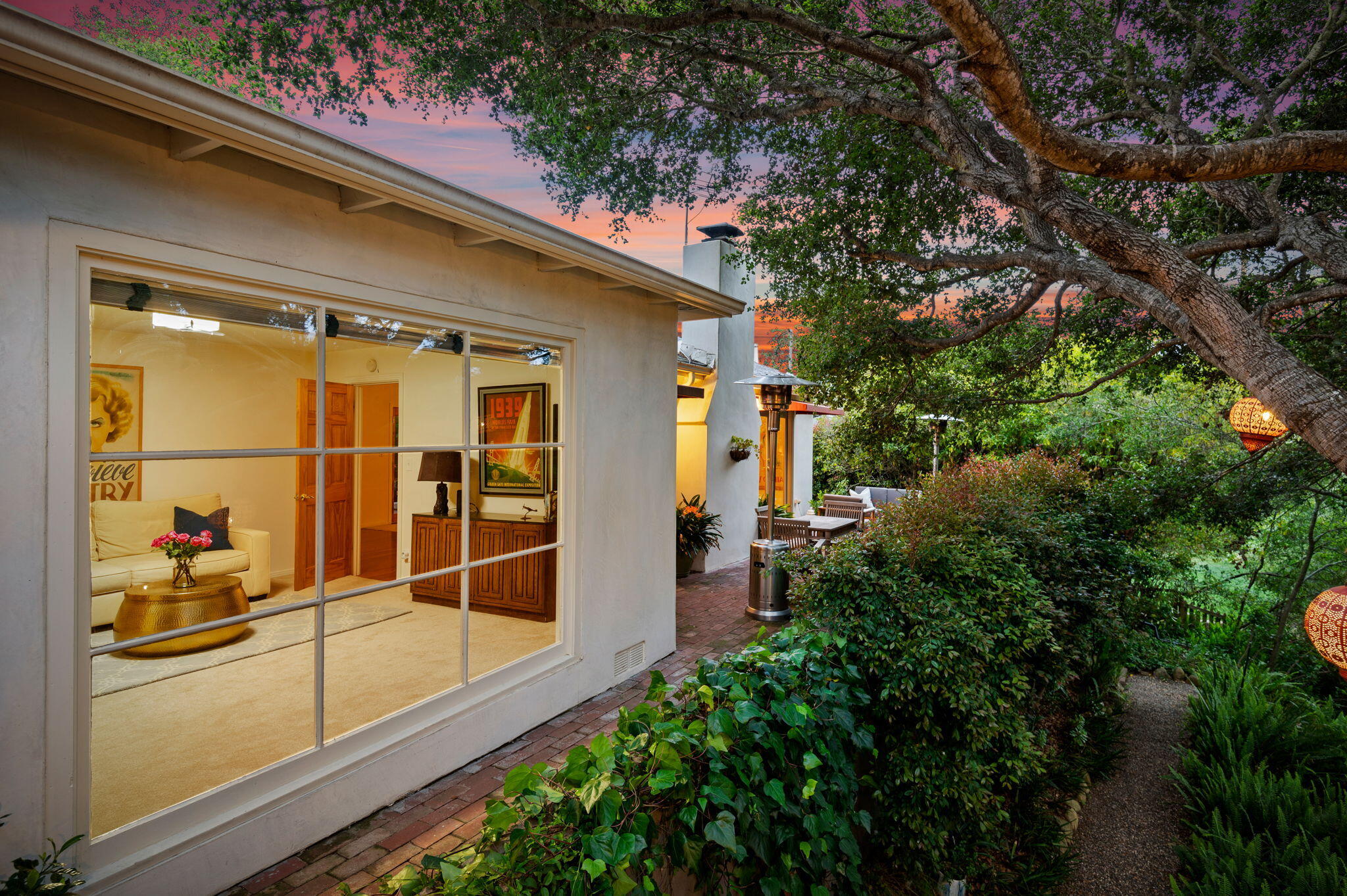 1470 School House Road Montecito, CA 93108 - Photo 35 of 41 37-web-or-mls-37 - Bedroom Patio Twiligh