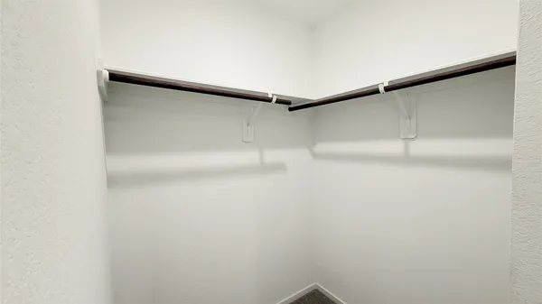 a close view of closet