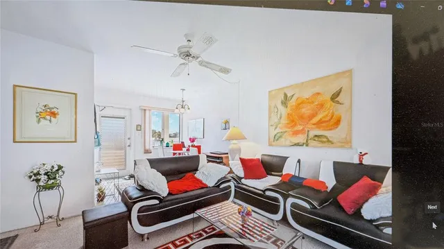 a room with furniture