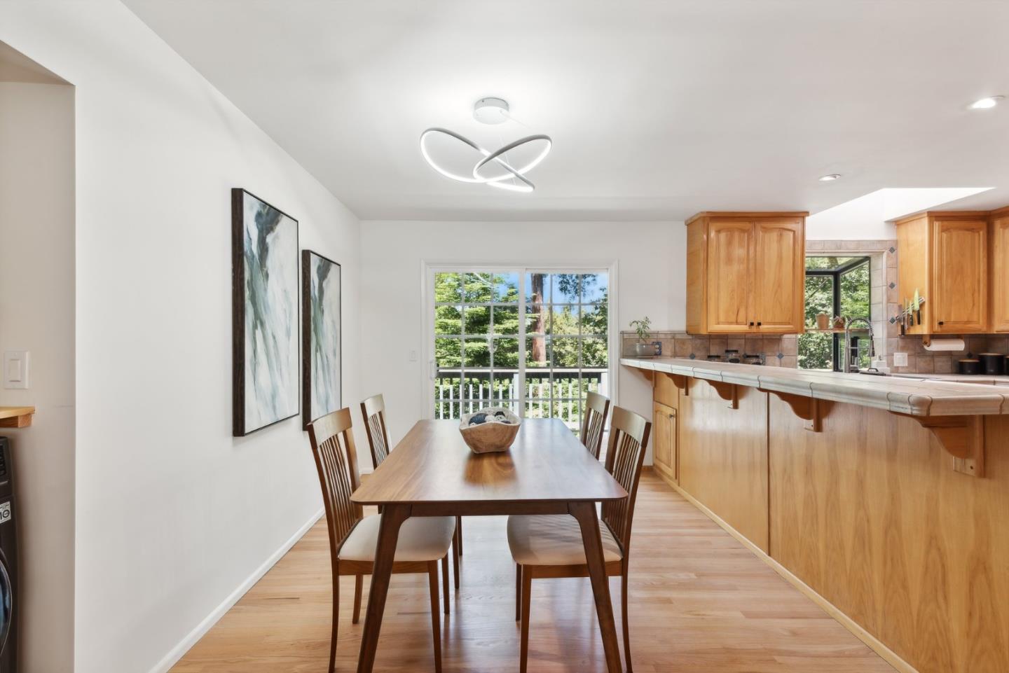 141 William Way Felton, CA 95018 - Photo 14 of 54 a view of a dining room with furniture window and outside view