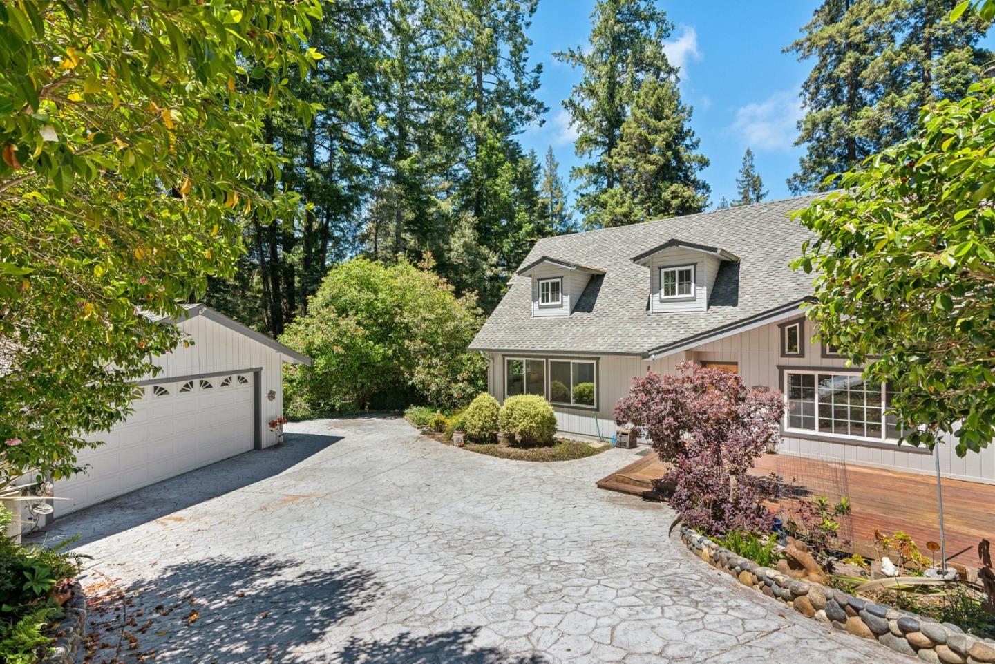 141 William Way Felton, CA 95018 - Photo 2 of 54 a front view of a house with garden