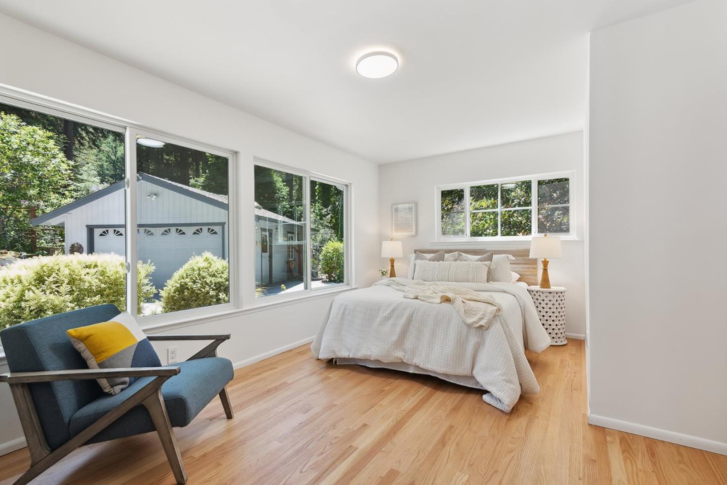 141 William Way Felton, CA 95018 - Photo 33 of 54 a bedroom with a bed and a window with outer view