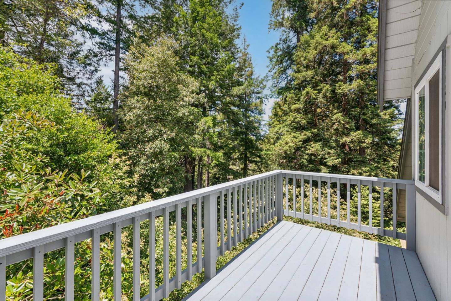 141 William Way Felton, CA 95018 - Photo 37 of 54 a view of balcony with wooden floor