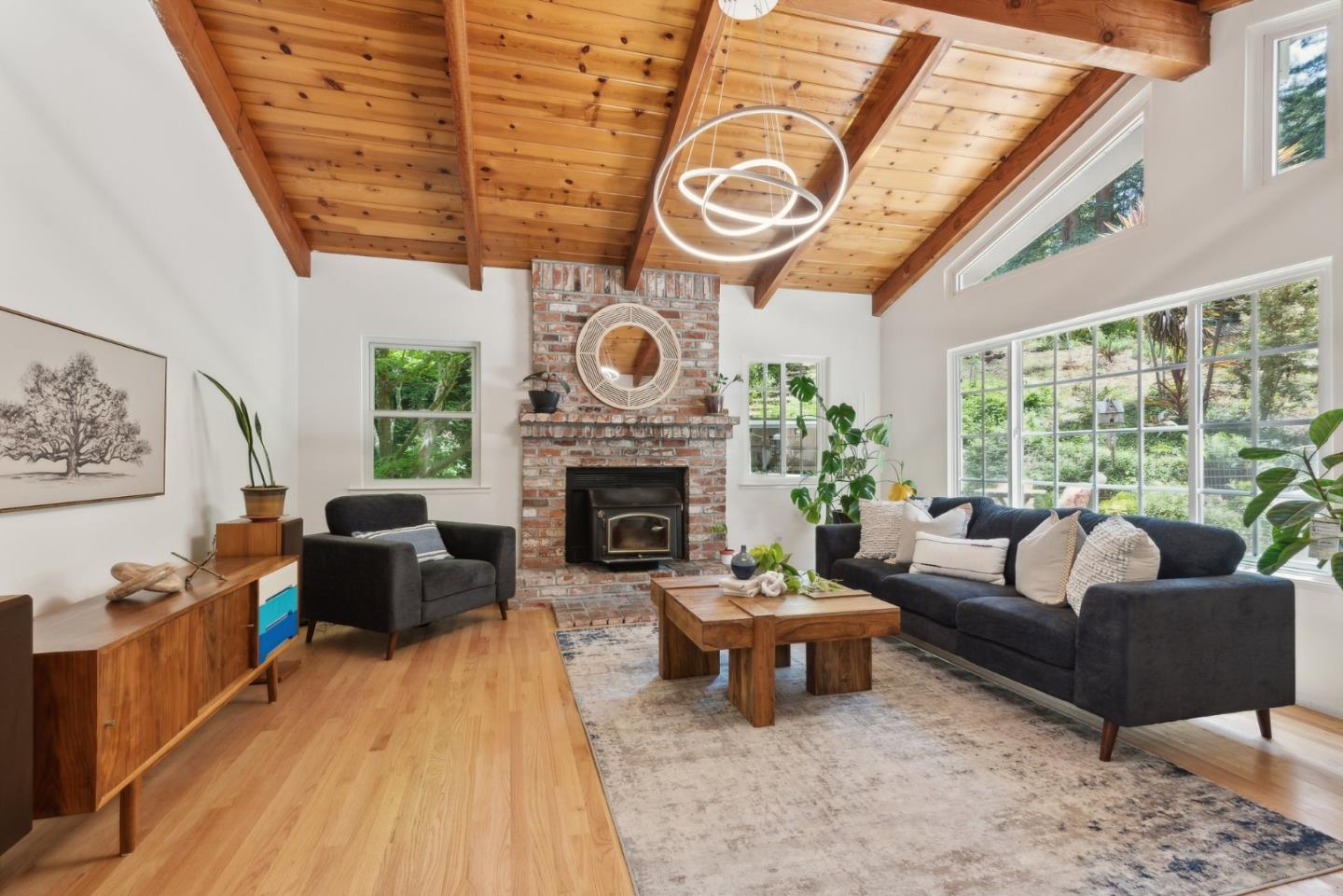 141 William Way Felton, CA 95018 - Photo 8 of 54 a living room with furniture and a large window
