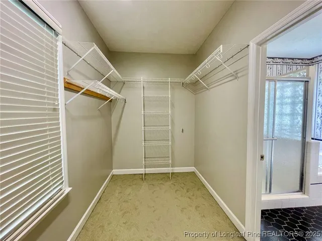 a view of a room with door and door