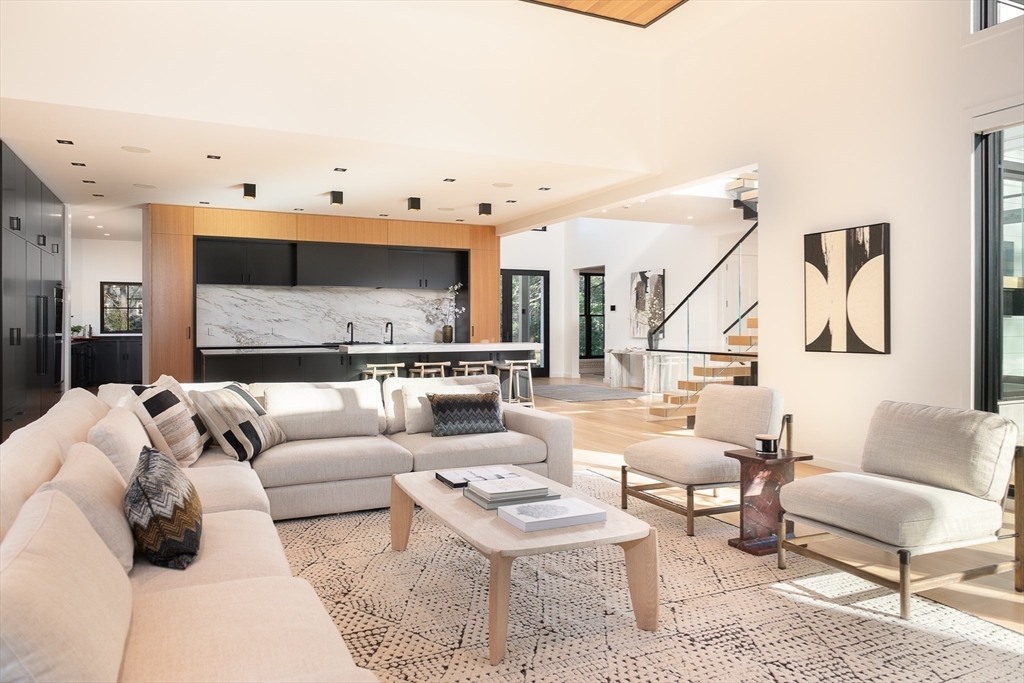 39 Westfield Road Newton, MA 02465 - Photo 10 of 42 a living room with furniture and a fireplace