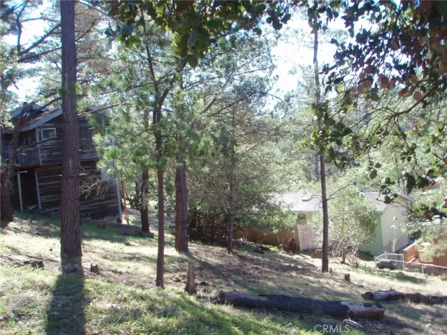 a view of a backyard with a garden