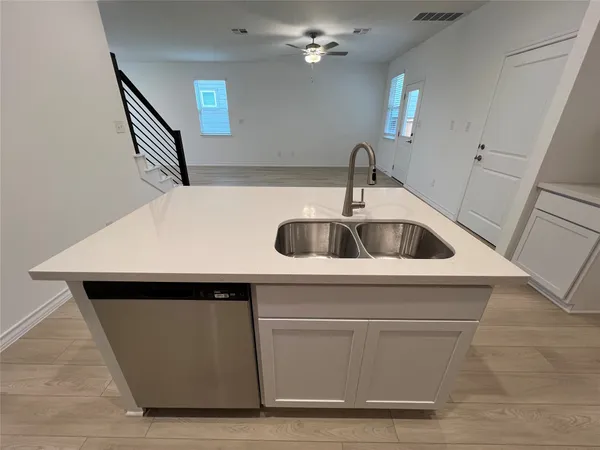 a close view of sink and tap